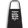 style4us Grembiule Personalizzato con Nome, Nudo Sono Meglio, 65% Cotone 35% Poliestere, Stampa Oro Glitter