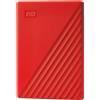 Western Digital Hard disk esterno Western Digital My Passport disco rigido 4 TB Rosso [WDBPKJ0040BRD-WESN]