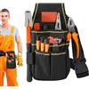 Generisch Cintura degli attrezzi, borsa organizer portatile multitasche, porta attrezzi per fianchi, adatta per fai da te, imprenditori, tetti, falegnami e come regalo per papà