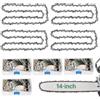 Generic 4 catene per motosega da 35,6 cm, passo 3/8 con 52 maglie, ricambio in lega a basso contraccolpo per seghe elettriche, compatibili con Echo, Craftsman, Poulan e Ryobi
