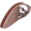 sourcing map Nastri abrasivi in ossido di alluminio, 25 mm x 1067 mm, 10 pezzi, grana 320, per lavorazione del legno, lucidatura dei metalli, affilacoltelli