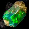 OPAL EMPIRE Fire Opal Gemma Naturale Etiopica Grezza Nera 9,5 Ct 16x14 mm