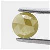NATURAL ROSE CUT DIAMONDS Diamante Naturale Sciolto Giallo Rotondo Rosecut 0.39tcw 4.8mm