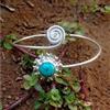 Bel Bracciale Fatto A Mano In Argento Sterling 925 Turchese Santa Rosa B-88