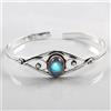 Bel Bracciale Cuff In Argento Sterling 925 Fatto A Mano In Labradorite DA-37
