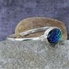 Bracciale In Argento Sterling 925 Fatto A Mano Con Opale Triplo Australiano B-89