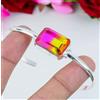 Stupefacente Multi Tormalina 925 Argento Sterling Braccialetto Fatto a Mano B-85