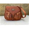 Fatto a mano Vintage Handmade Borsa Tracolla Donna In Pelle Marrone Saddle 10" L x 13" W