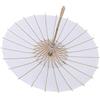 HERCHR Ombrellone in carta, ombrello bianco per bambini fai da te, mini ombrelli per decorazioni(42cm)