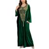 Kawai Peach L-Peach Donna Kaftan lungo abito da spiaggia tunica Sarong Pareo per costume da bagno Cover ups, Caftano Ricamato Verde, Taglia unica