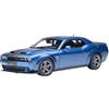 AUTOart 1/18 Dodge Challenger SRT Super Stock 2023 Pearl Blue Carbon Black 71767