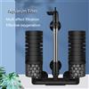 Filtro per acquario nero per acquario Pompa d'aria per acquario Skimmer Filtro in spugna biochimica Acquario Bio Filtro Aquario