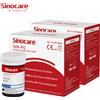SINOCARE 50/100/200/300 PCS Sinocare Safe AQ Smart/Safe AQ Voice Strisce reattive per la glicemia e lancette per test del diabete accurato