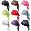 NONE Uomo donna foulard ad asciugatura rapida cappello da pirata in cotone Sport all'aria aperta ciclismo Bandana sudore assorbente cancro chemio Cap turbante musulmano