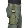 CLUSGO Fondina universale per gamba cadente Molle, pannello per piattaforma per coscia, fondina tattica per pistola con cinghie Molle regolabili, caccia al tiro