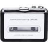 Ezcap Convertitore di cassette USB Cassette da nastro a MP3/WAV Lettore musicale audio digitale Registratori e lettori di cassette ricaricabili