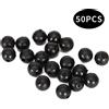 NONE 50 pz Perline di Bloccaggio Silicone Morbido Anti-collisione Fagioli Rotondi Grande Cosa Set Da Pesca Fagioli Spaziali Linea Set Anti-tan-gle Fagioli 8mm