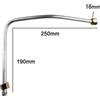 NONE 1 pz Tubo di Scarico per Compressore d'Aria in Alluminio con Filettatura G3/8", Ricambio per Tubo dell'Aria, Ricambi per Pompa d'Aria Rotativa