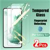 ZNQO 2 Pezzi di Vetro Temperato per Samsung Galaxy S21 S22 S23 Plus S24 FE S25 S26 Ultra S25edge, Protezione Schermo con Sblocco Impronte Digitali