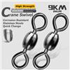 9KM DWLIFE Gru Girelle 50 ~ 200 Pz Girelle Attrezzatura da pesca Linea di pesca Gancio Connettore Ottone inossidabile Pesca in acqua salata Accessori per il rotolamento