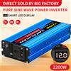 TATALIKEN Inverter a Onda Sinusoidale Pura 1000W-4000W da DC 12V e 24V a AC 220V 50Hz, Caricabatterie e Adattatore con Presa Universale