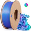 Filamento per stampante 3D PLA di seta Filamento PLA di seta triplo colore da 1,75 mm Filamento per stampa 3D 250 g 3 in1 Colore Rosa Rosso Cielo Blu Verde