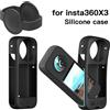 ZYOX Custodia protettiva in silicone adatta per Insta360 X3 Custodia protettiva per fotocamera panoramica per Insta 360 X3 Accessori antigraffio