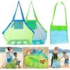 NONE Borsa da Spiaggia Portatile con Rete Anti-Sabbia per Bambini, Contenitore per Giocattoli e Asciugamani, Borsa da Viaggio a Rete Grande Capacità, Borse Impermeabili per Giocattoli da Esterno