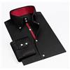 hanfdfy Camicia elegante da uomo firmata Colletto abbottonato Moda coreana Maschile formale Business Slim Fit Camicie bianche casual a maniche lunghe Autunno