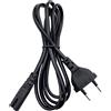 NONE 1.5M Cavo di Alimentazione UE 2pin IEC320 C7 Cavo di Prolunga di Alimentazione Per Dell Caricatore Del Computer Portatile Canon Epson Stampante Radio Altoparlante PS4 XBOX One S