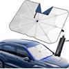 NONE Parabrezza anteriore per auto Ombrello parasole Protezione solare retrattile estiva Parasole per auto con blocco