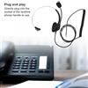 Erilles Cuffia telefonica Cuffia monaurale Cuffia telefonica fissa con microfono per uso domestico Auricolari Cuffia cablata per maniglia