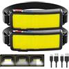 KDULIT Potente lampada frontale a LED COB Type-c Torcia frontale ricaricabile Batteria incorporata Lanterna da campeggio per pesca all'aperto Torcia impermeabile