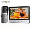 TMEZON V-20 Videocitofono a 4 fili, Citofono con campanello, Videocitofono con telecamera, Display a colori da 7 pollici, 120 ° Telecamera con Ampio Angolo di Visione