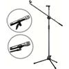 MovingMic Supporto per microfono con treppiede Supporto per microfono con 2 supporti per clip per microfono Staffa per microfono regolabile pieghevole