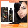 EELHOE Shampoo per tinture per capelli neri 3 in 1 Crescita dei capelli puliti Scurimento nutriente profondo Shampoo per tinture per capelli neri Naturale organico a base di erbe