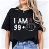 KUCLUT Abbigliamento di nuova moda da donna Sono 19/29/39/49/59/69 Plus Dito medio Top Umorismo per adulti Festa di compleanno Maglietta Abiti divertenti