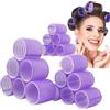 NONE 6 Pz/borsa Bigodini Auto Grip Ganci Bigodini Rulli Senza Calore Salon Dressing Bigodini Appiccicosi Strumenti Per Lo Styling Dei Capelli Dimensioni Jumbo