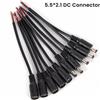 NONE 22AWG Connettore DC 5.5x2.1mm Maschio/Femmina Cavo di Alimentazione Jack 15cm 5-12V Adattatore di Alimentazione Cavo di Prolunga Per LED Luce di Striscia CCTV