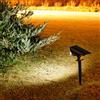 SHENZHITECH Faretto solare da esterno a 10 LED, 180 ° Supporto da terra/parete regolabile impermeabile e antietà, per illuminazione paesaggistica da giardino