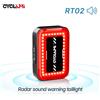 CYCLAMI Smart Brake Fanale posteriore per bicicletta MTB Radar per bici da strada Luce posteriore Ricarica USB impermeabile Fanale posteriore di avvertimento sonoro per ciclismo