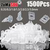 ZOMASOU 100-1500 pezzi clip per sistema di livellamento per piastrelle in ceramica distanziatori per piastrelle clip per posa 0,35/0,5/1/1,5/2/2,5/3 mm strumenti di costruzione