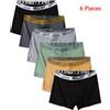 NONE 6 pezzi intimo da uomo mutande da ragazzo maschio puro uomo mutandine pantaloncini boxer traspiranti confortevole morbido formato cinese