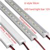 HOSDALY Barra luminosa per armadio a LED 5730 36LED Luce da cucina sotto i mobili 12V DC 50cm profilo in alluminio striscia rigida a led Luci lineari