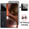 Wolfrule Per Realme GT7 Vetro Realme GT7 Protezione schermo globale Privacy Vetro temperato Pellicola protettiva per obiettivo fotocamera per telefono su Realme GT 7