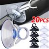NONE Ventose per parabrezza in vetro per auto, piccole ventose in PVC, ganci per ventose per finestrino dell'auto, 45 mm, per visiera automobilistica