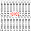 NONE Tenditori a Gancio e Occhiello in Acciaio Inossidabile, Set Tensionatore per Cavi e Corde Regolabile da Giardino M4 M5 M6 M8, Dispositivo di Bloccaggio per Tenditori di Funi Metalliche
