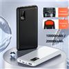 NONE 20000mAh Power Bank 12V DC Uscita Caricatore portatile Powerbank per iPhone Xiaomi Ventola di raffreddamento Gilet riscaldato Giacca Batteria esterna