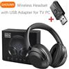 Shoumi 15 ore auricolare wireless cuffia Bluetooth 5.3 grande TV auricolare ruota grandi paraorecchie con adattatore USB per televisione PC