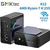 GMKtec K12 Mini PC da gioco AMD Ryzen 7 H 255 (aggiornato 8745HS) Mini computer desktop Radeon 780M WiFi 6E/BT5.2, USB-C, Barebone